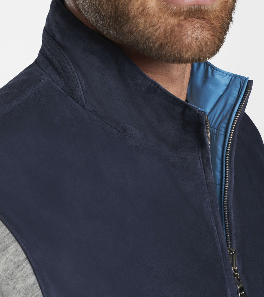 Chateau Sky Reversible Suede Vest image number 4