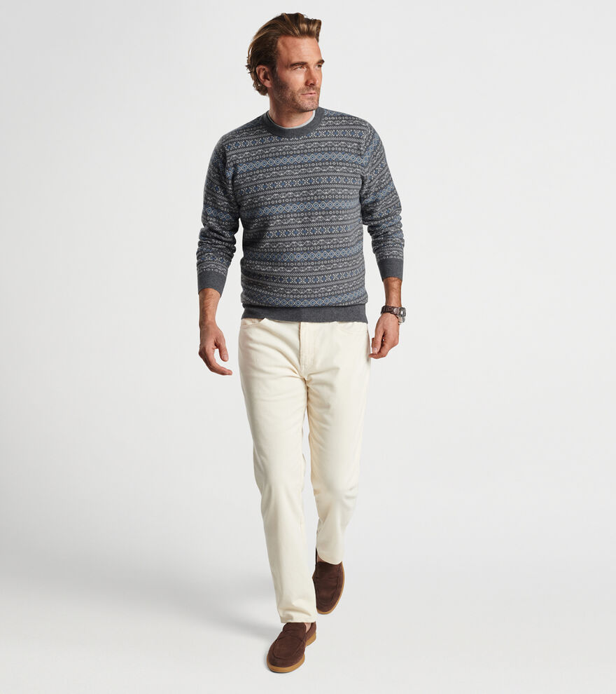 Conway Wool Cashmere Fair Isle Crew image number 2