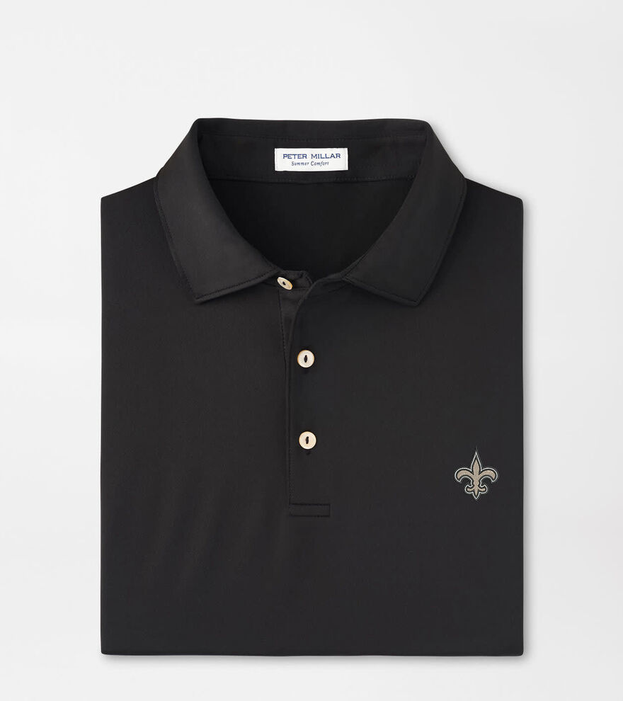 New Orleans Saints Solid Performance Jersey Polo image number 1