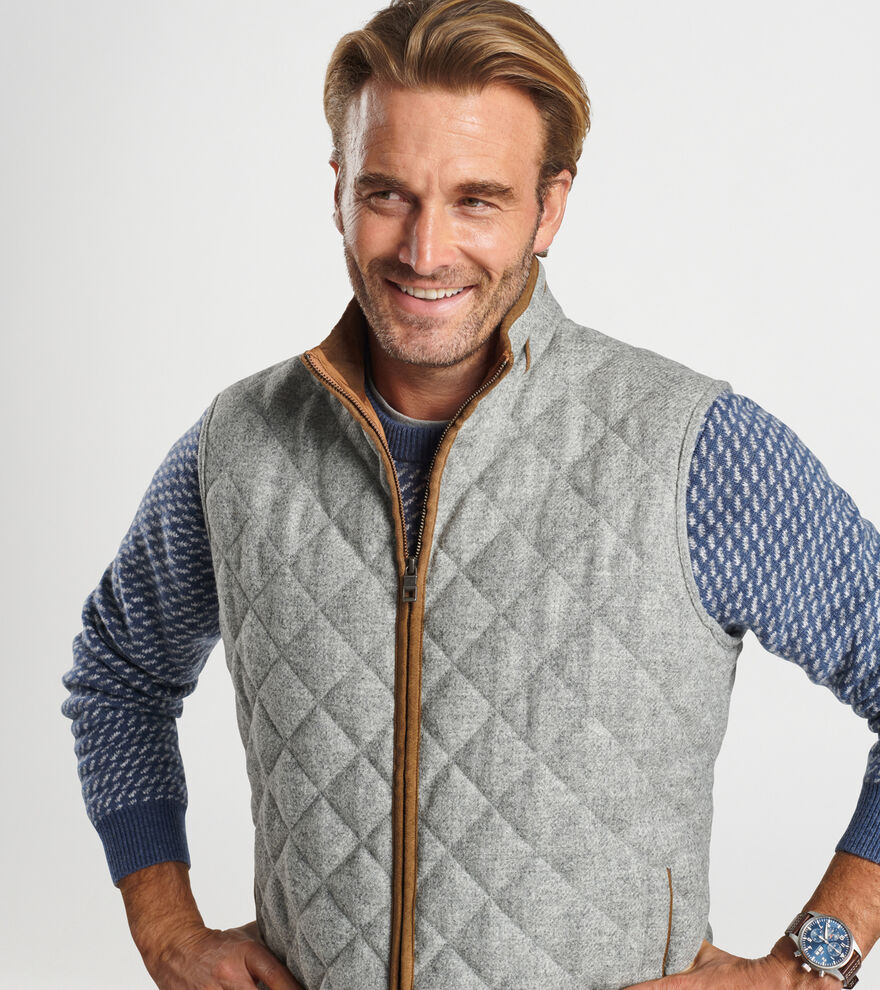 Essex Quilted Wool Travel Vest | Men's Vests | Peter Millar