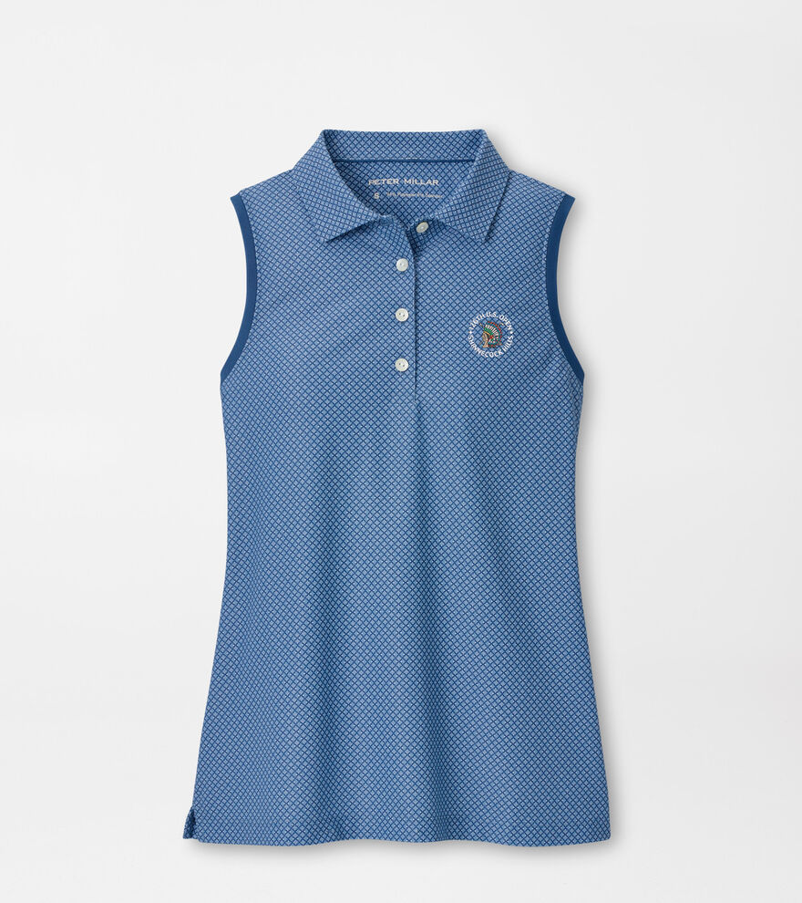 126th U.S. Open Palmetto Palms Banded Sport Mesh Sleeveless Button Polo image number 2
