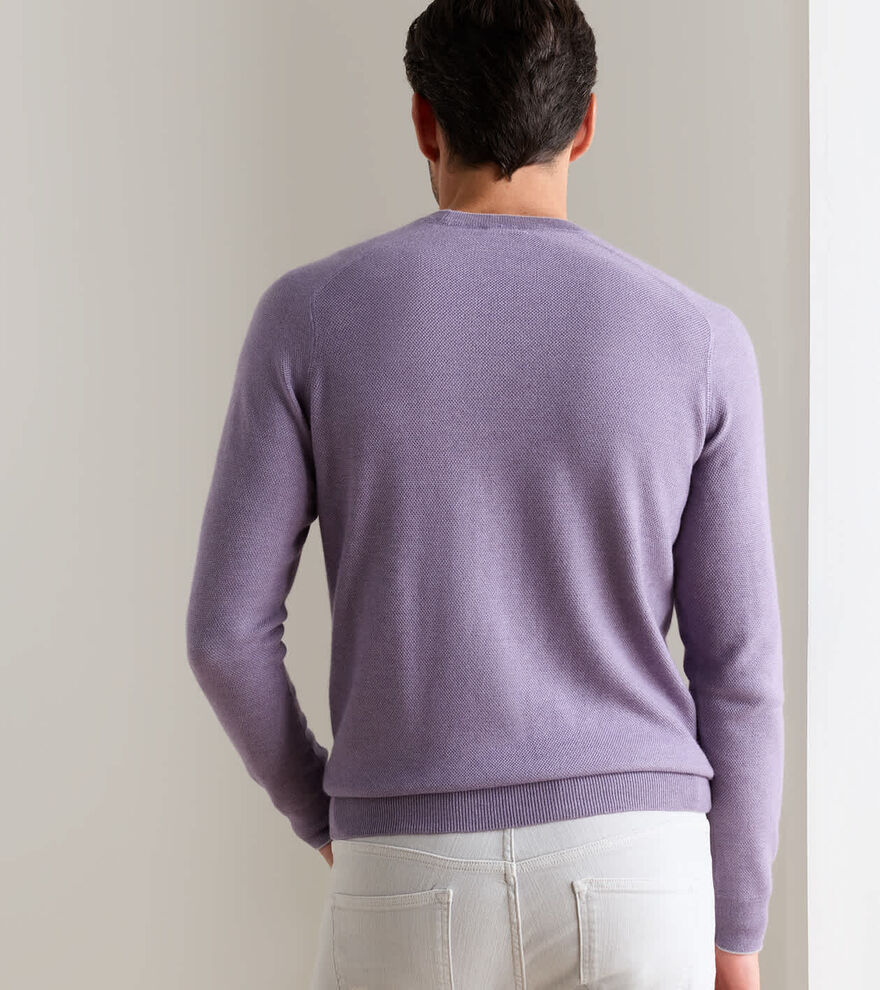Voyager Cashmere-Silk Saddle Shoulder Crew image number 4