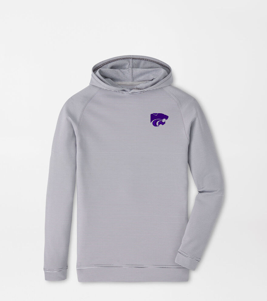 Kansas State Pine Youth Sugar Stripe Performance Hoodie image number 1