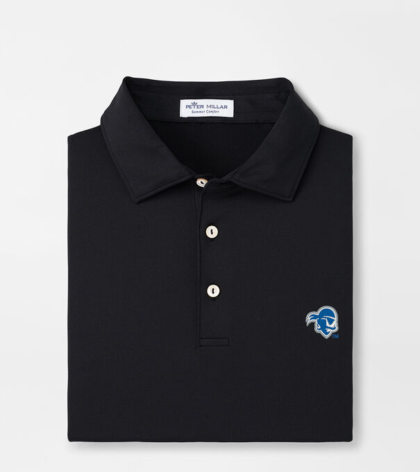 Seton Hall Solid Performance Jersey Polo (Sean Self Collar)