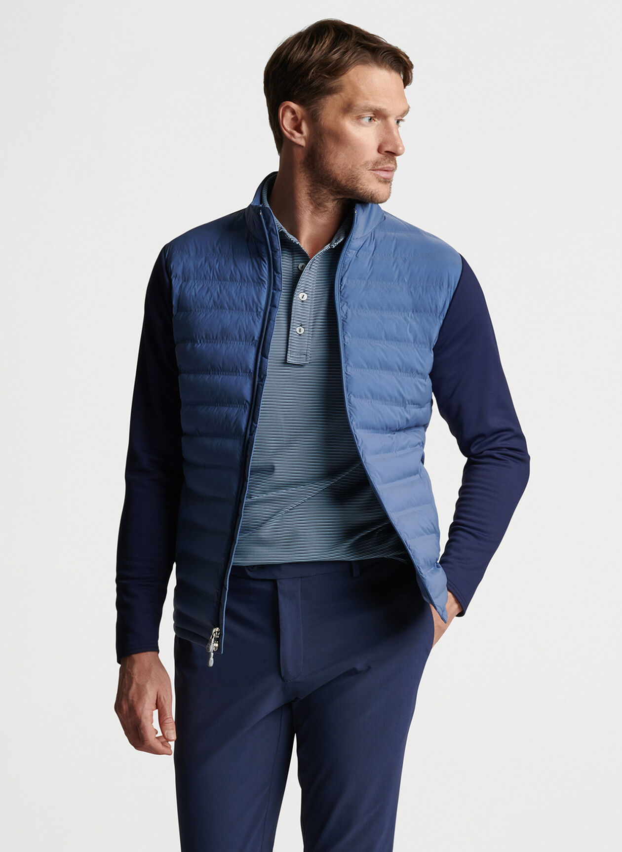 Stitchless Baffle Hybrid Jacket | Men's Jacket's & Coats | Peter Millar