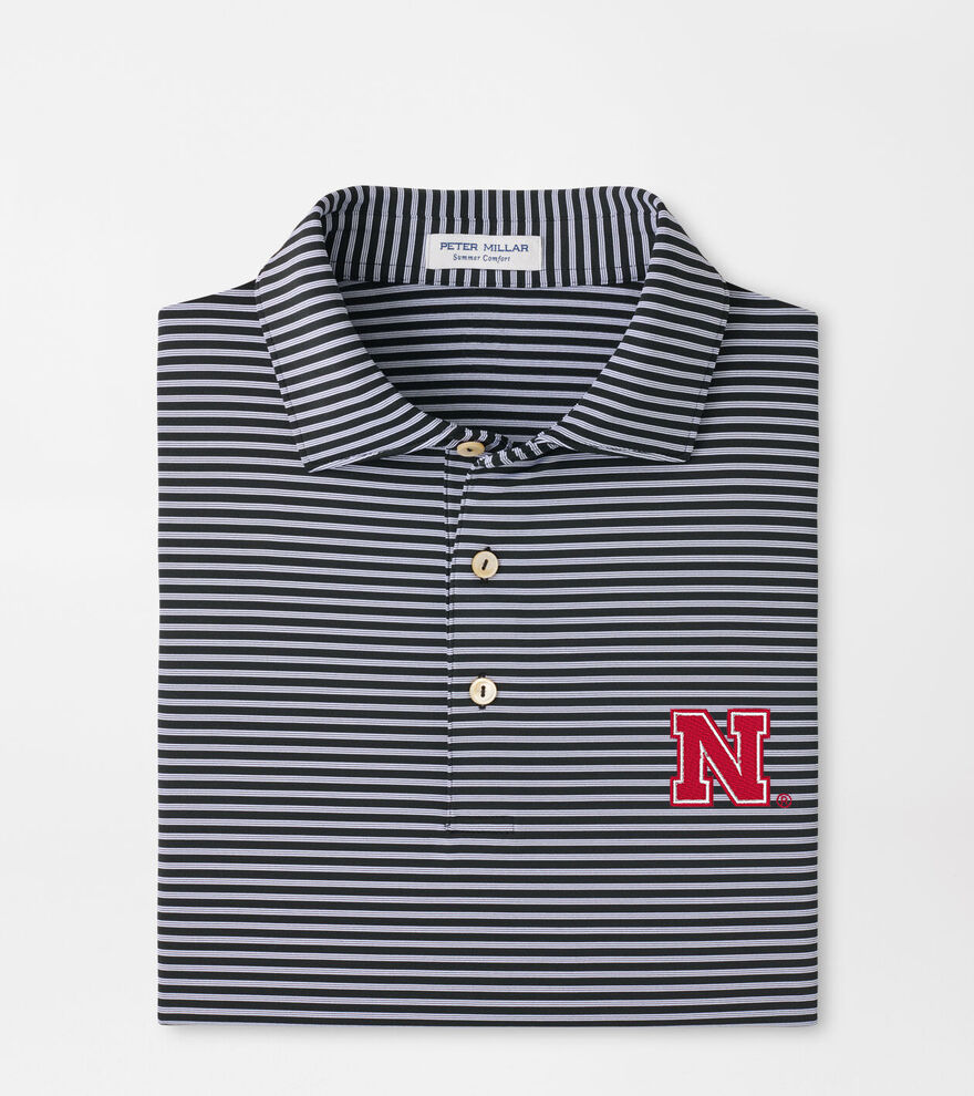 Nebraska Tiebreaker Performance Jersey Stripe Polo image number 1