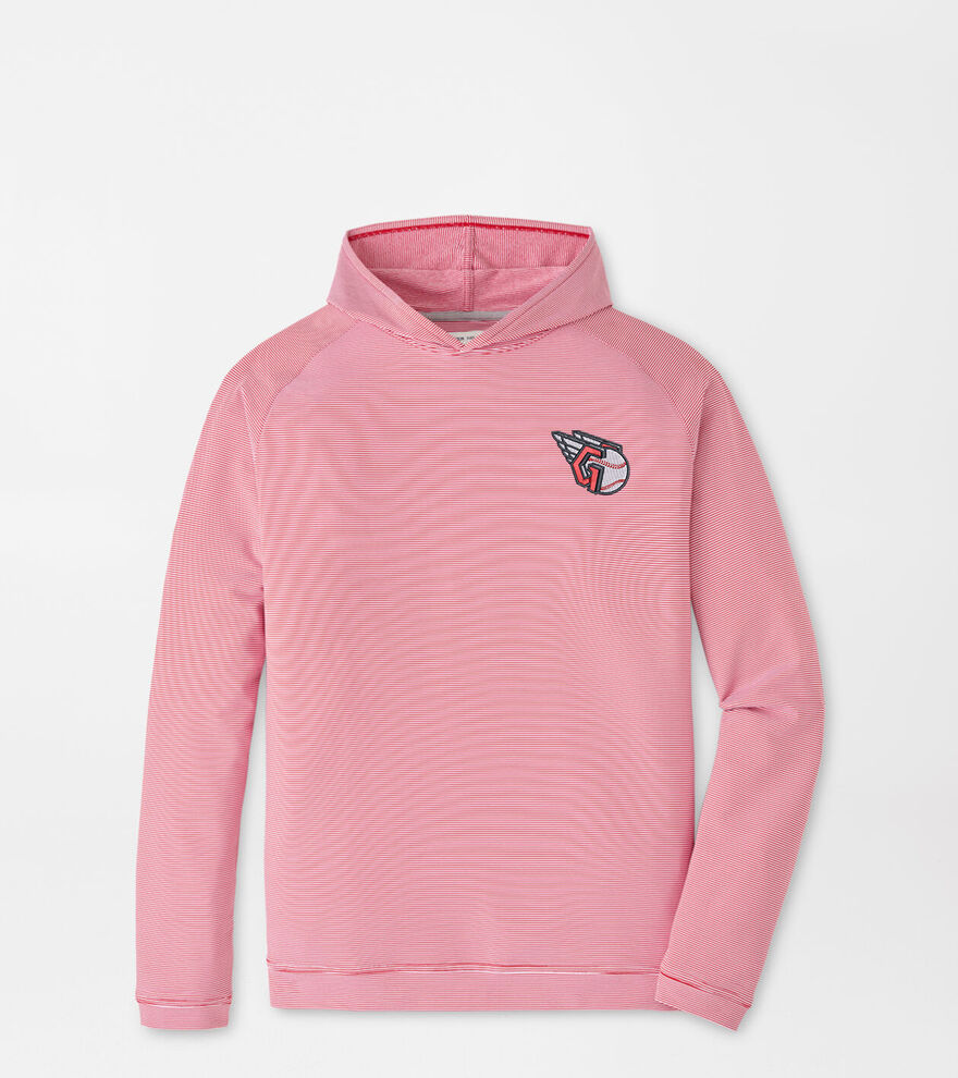 Cleveland Guardians Pine Sugar Stripe Performance Hoodie image number 1