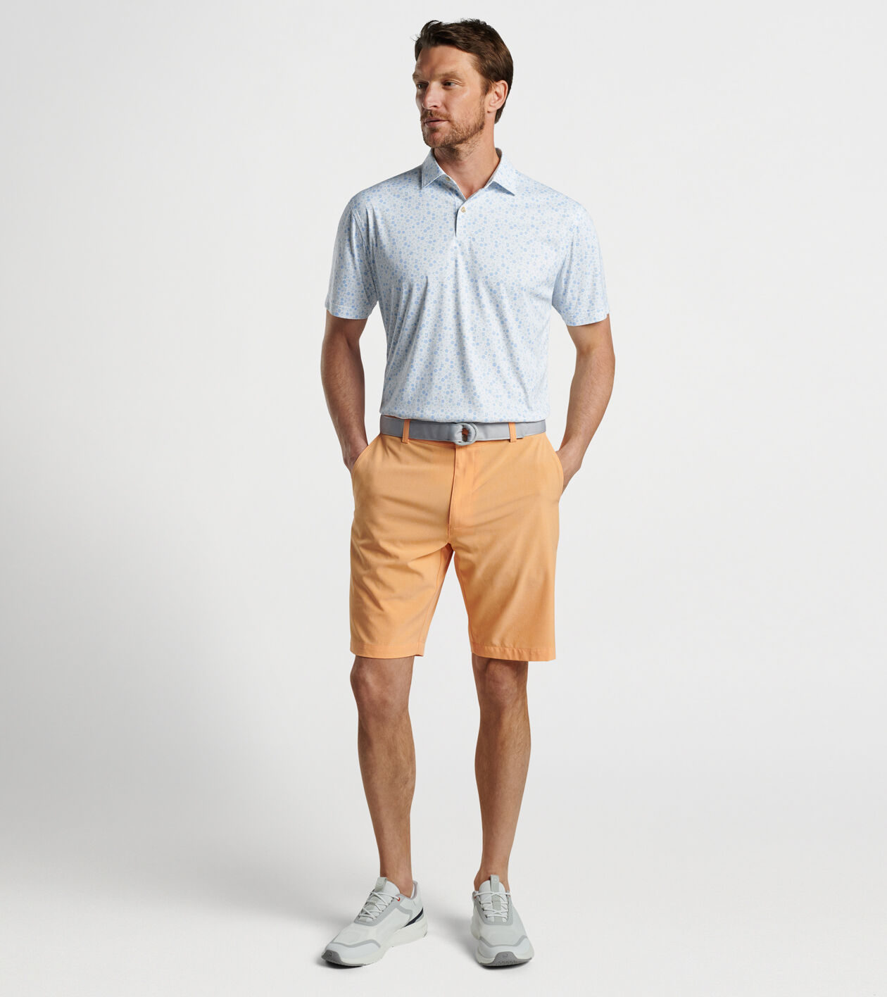 Featherweight Caipirinha Party Polo Sean Self Collar Men s Polos Peter Millar