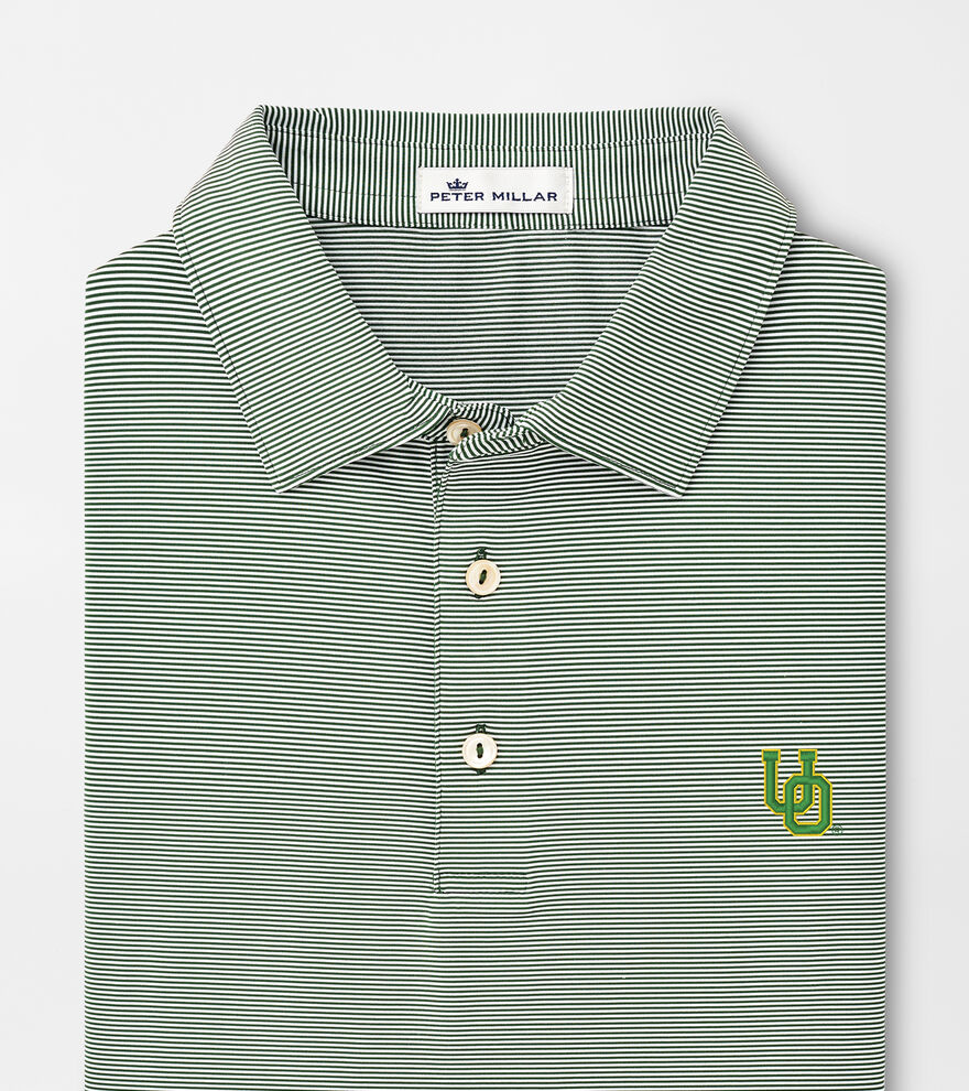 Oregon Vault Jubilee Stripe Performance Polo image number 1