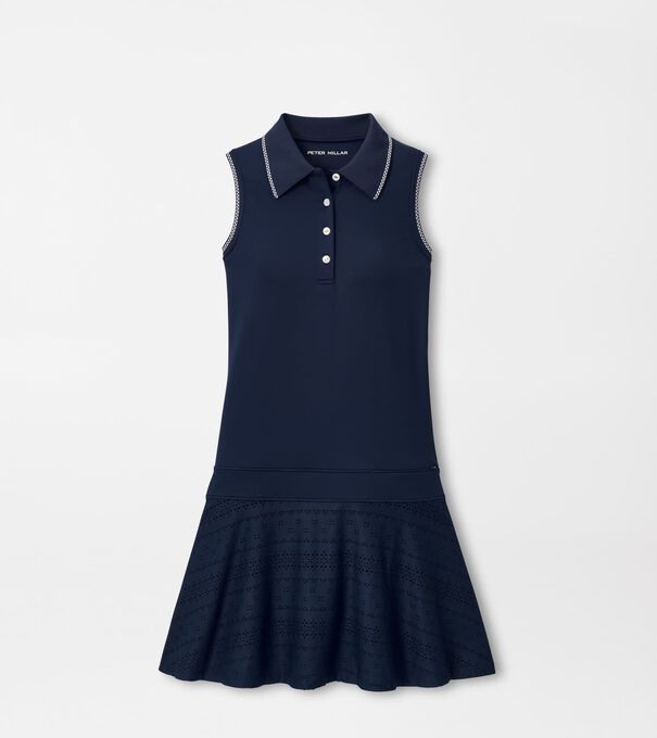 Francoise Eyelet Drop Waist Dress