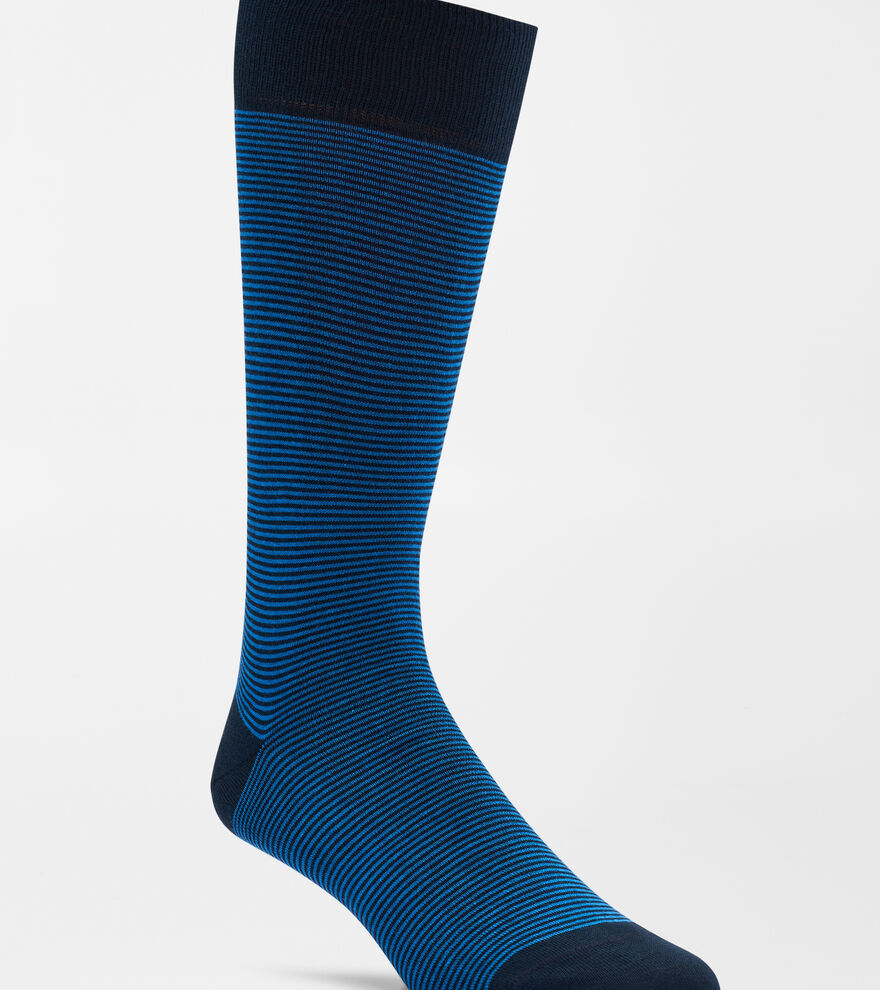 Needle Stripe Crew Sock image number 1