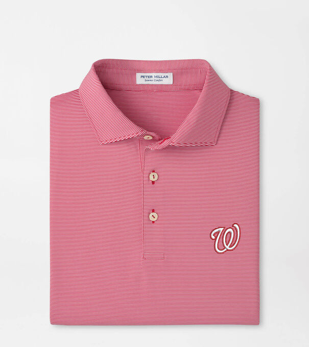 Washington Nationals Jubilee Stripe Performance Polo