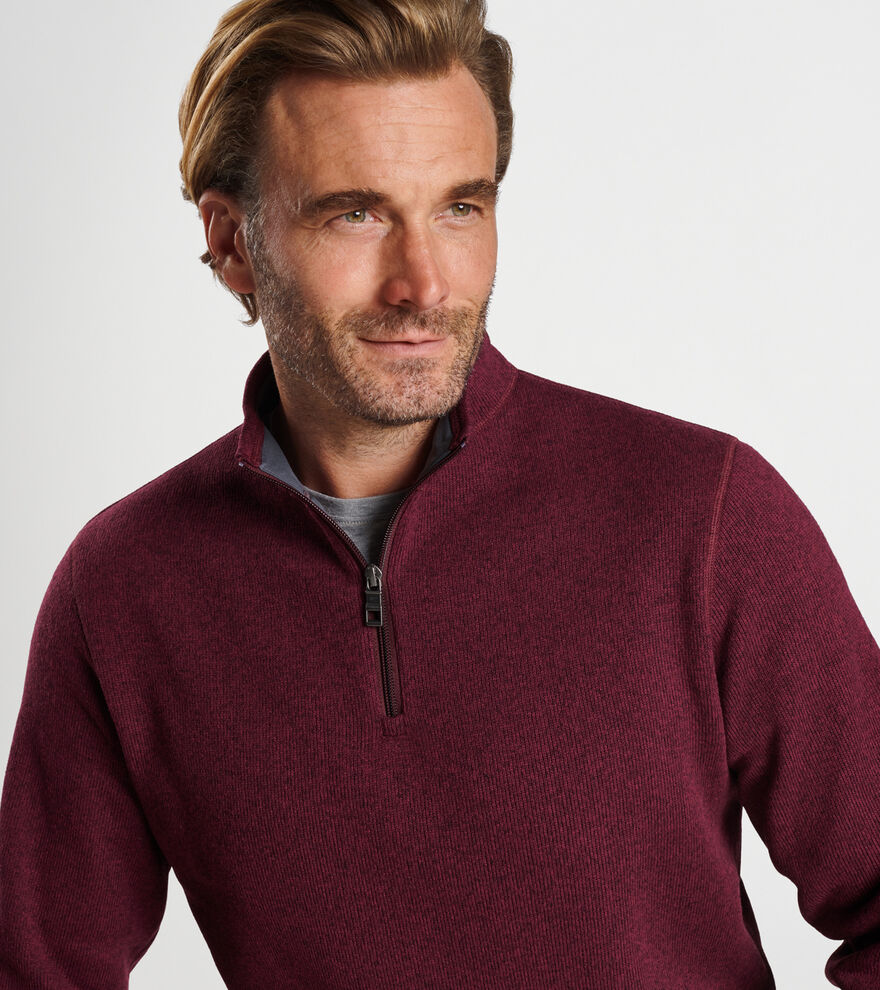 men's recycled cashmere 1 4 zip sweater