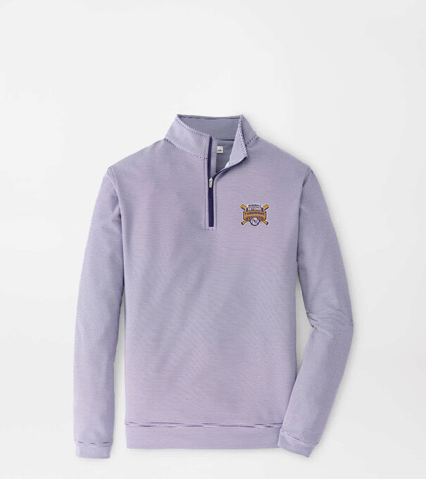 LSU College World Series Perth Sugar Stripe Performance Quarter-Zip
