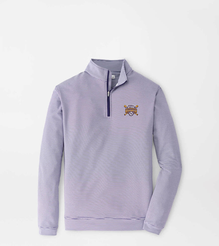 LSU College World Series Perth Sugar Stripe Performance Quarter-Zip