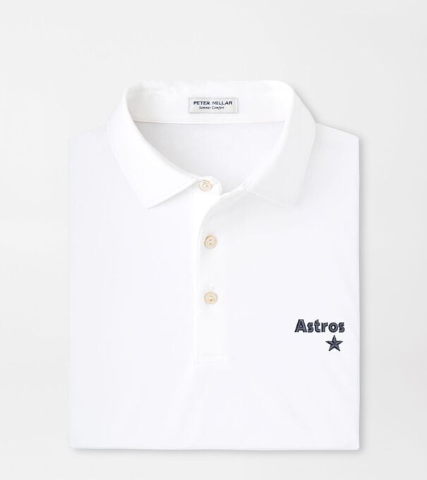 Cooperstown Houston Astros Solid Performance Jersey Polo