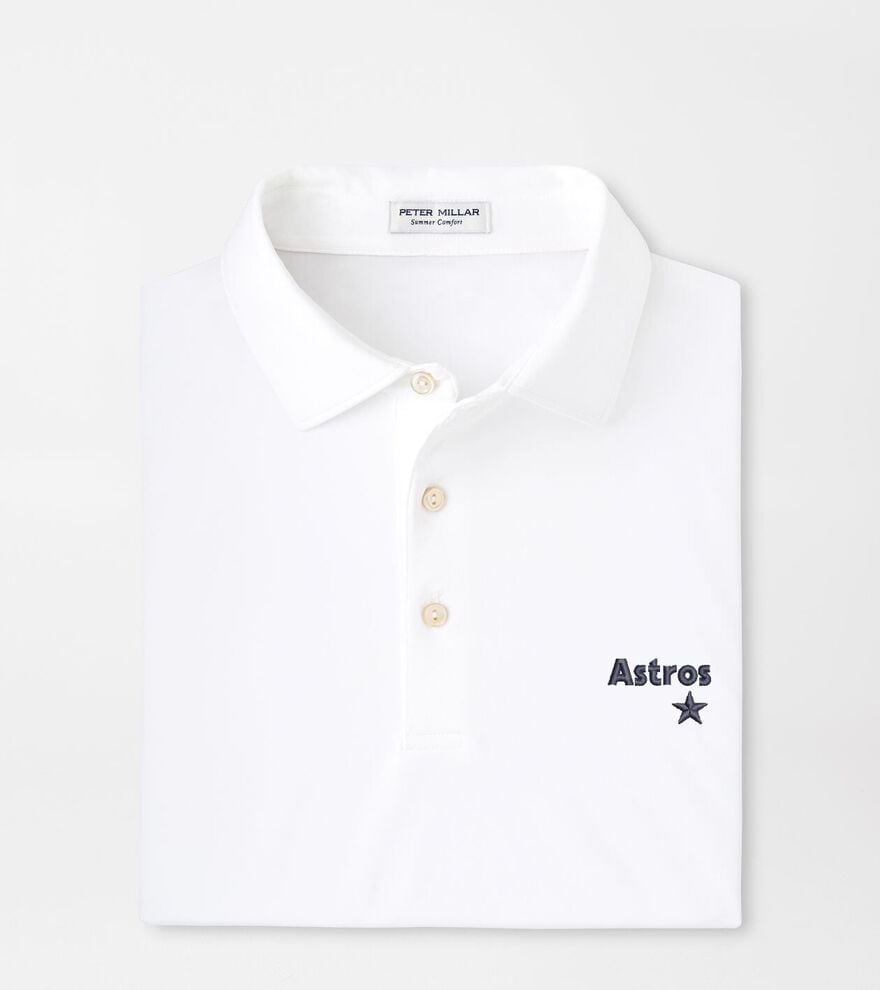 Cooperstown Houston Astros Solid Performance Jersey Polo
