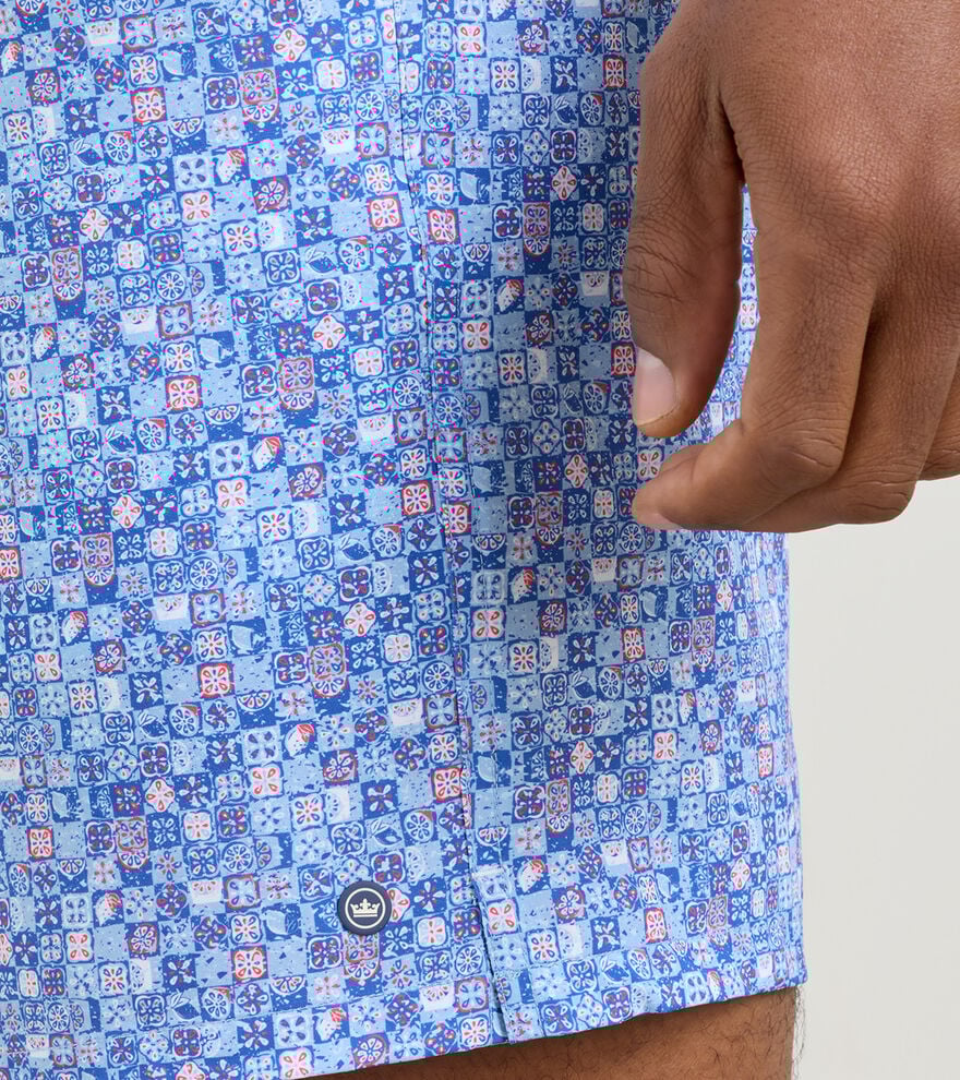 Santorini Tiles Swim Trunk image number 4