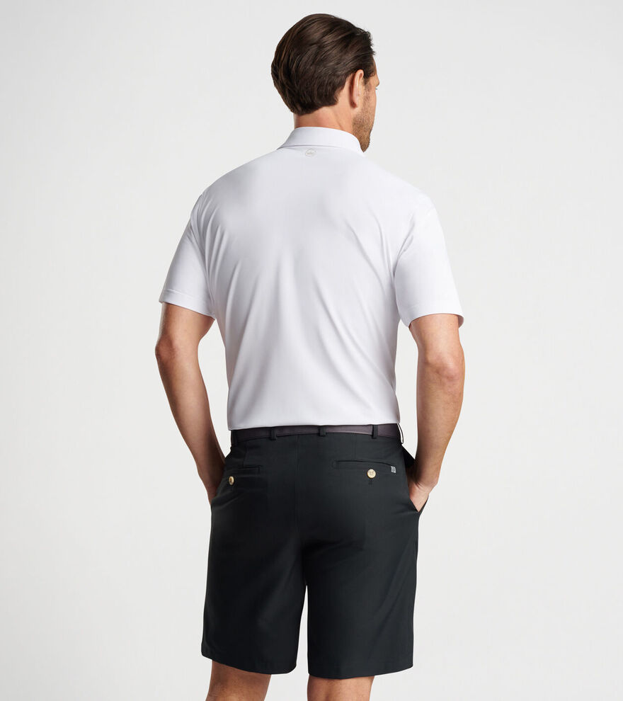 Solid Stretch Mesh Polo image number 3