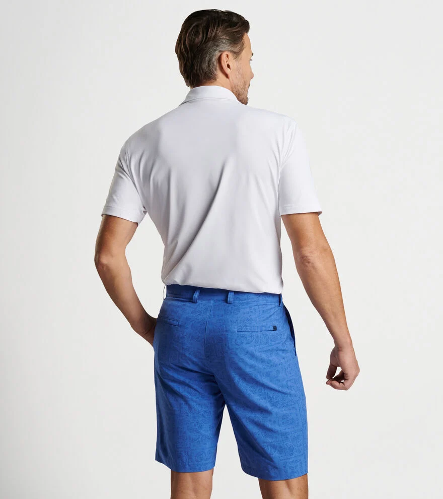 Solid Stretch Mesh Polo image number 3