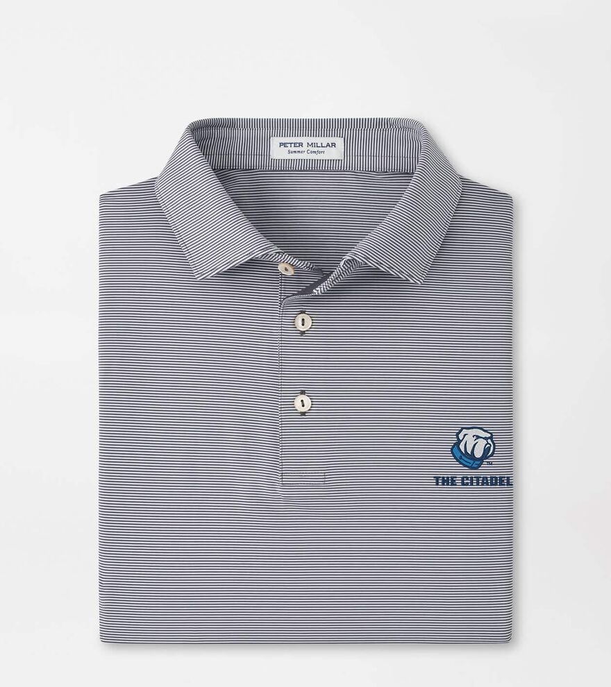 The Citadel Jubilee Stripe Performance Polo