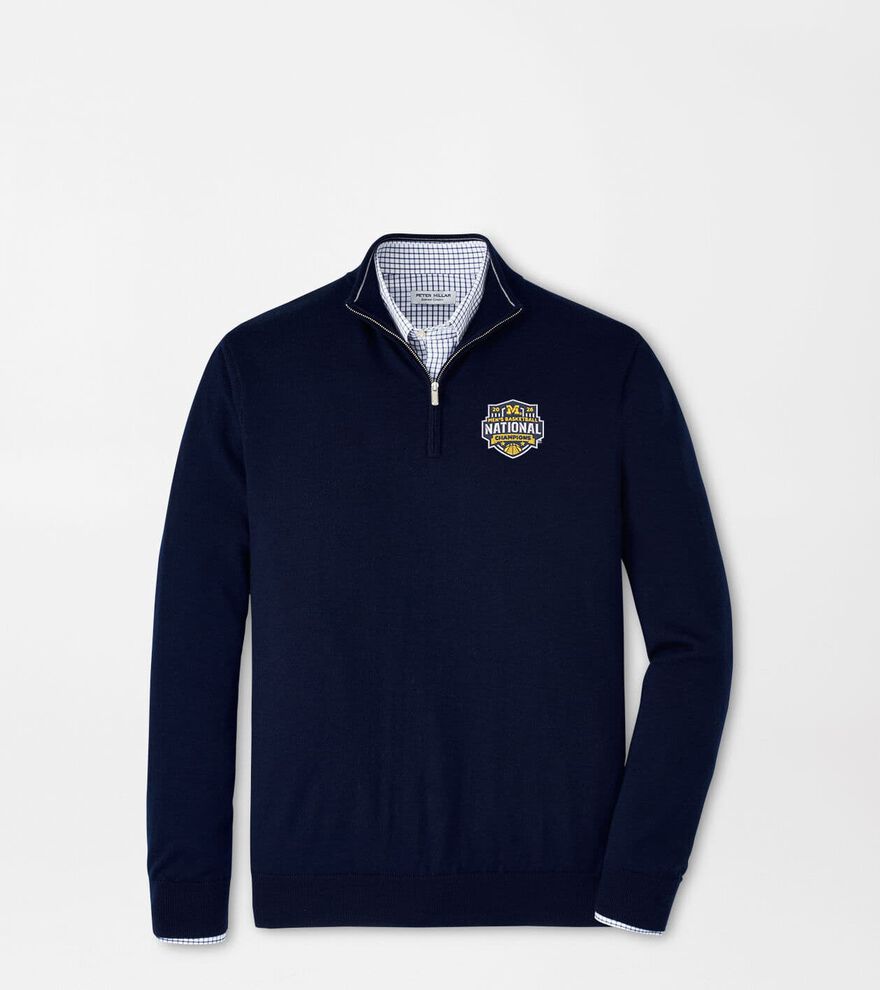 Michigan National Champion Autumn Crest Quarter-Zip image number 1