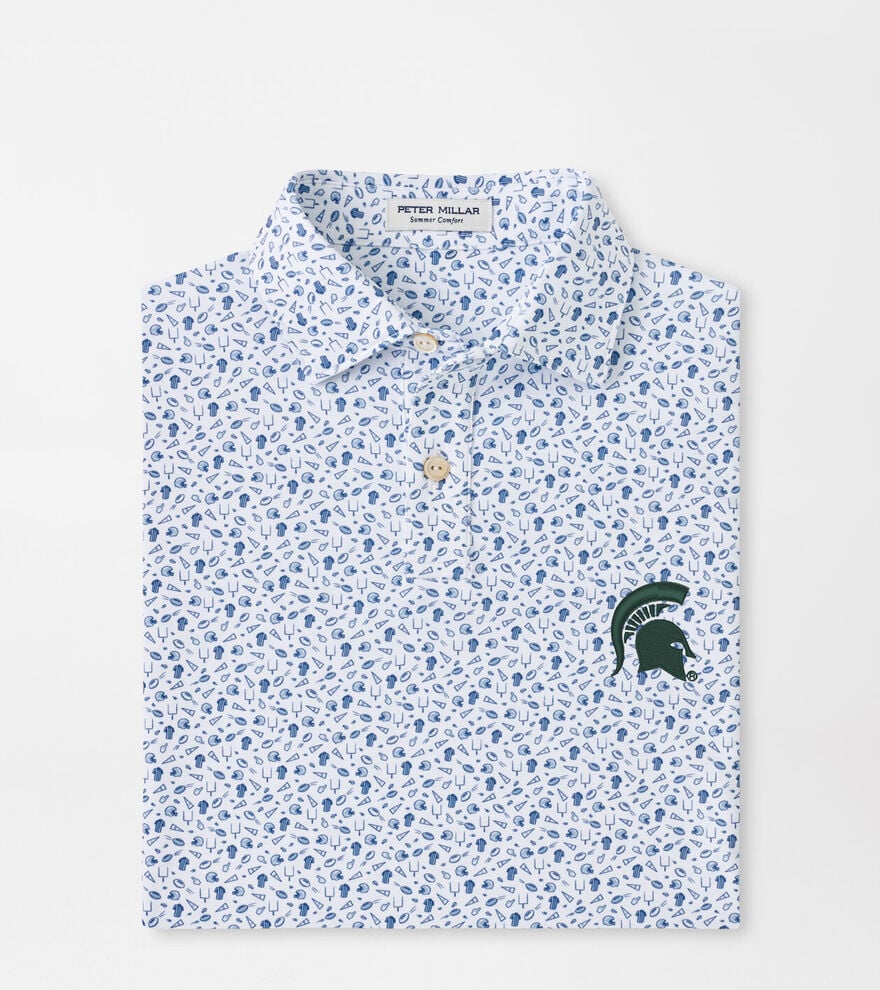 Michigan State Spartans Kick Off Youth Performance Jersey Polo image number 1