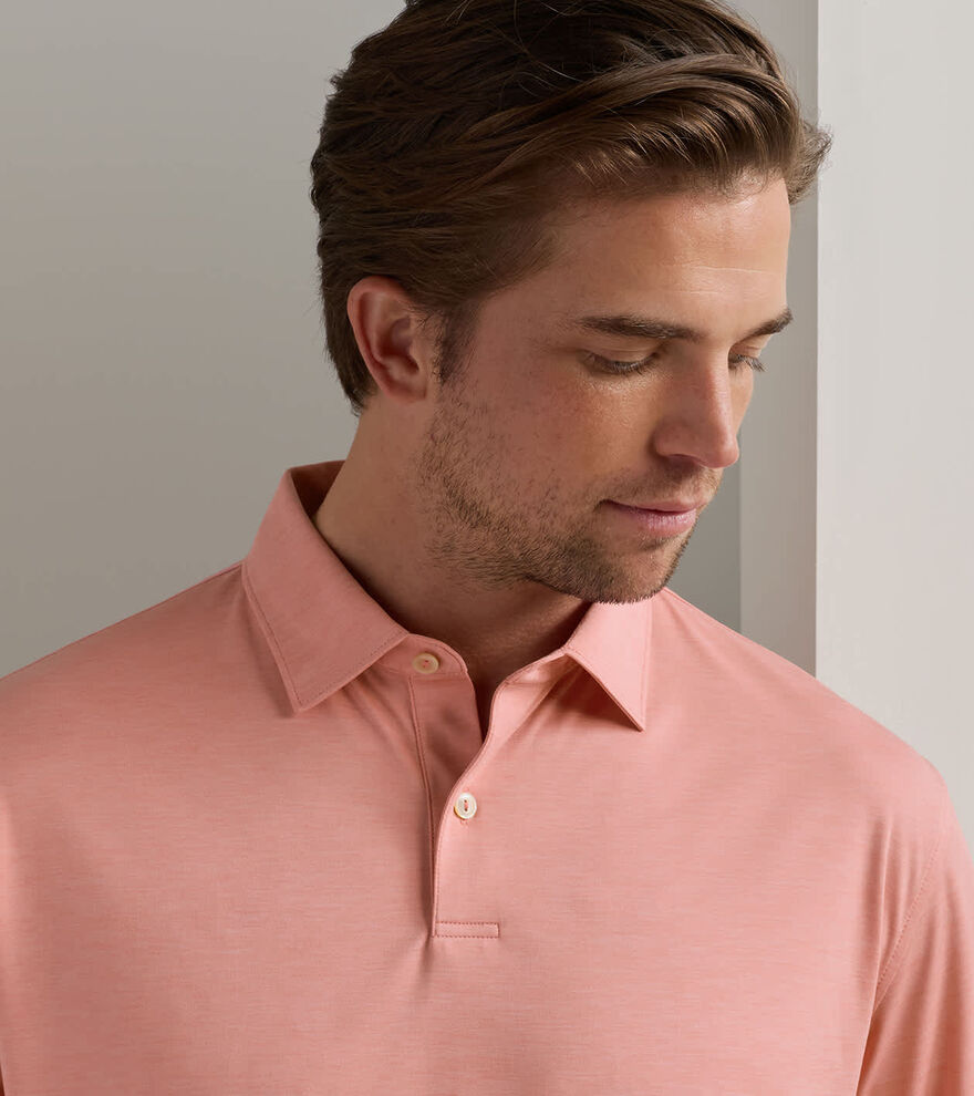 Featherweight M&eacute;lange Performance Polo - Alternate Image 3