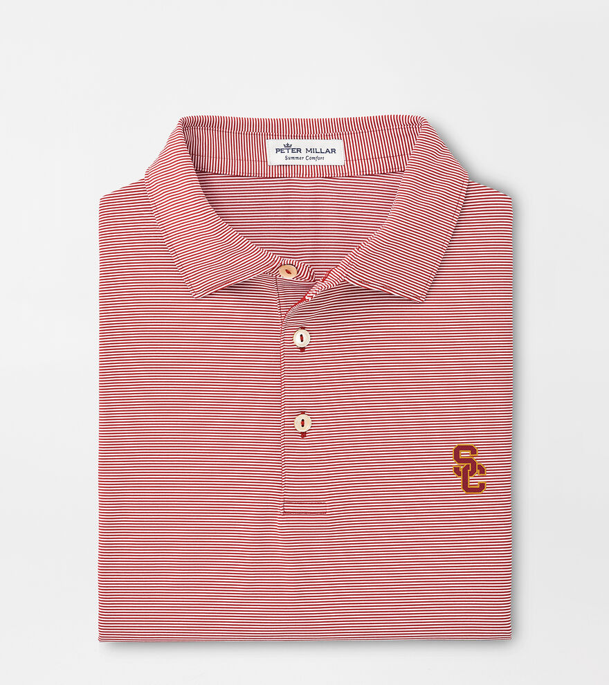 Southern California Interlocking SC Jubilee Stripe Performance Polo image number 1