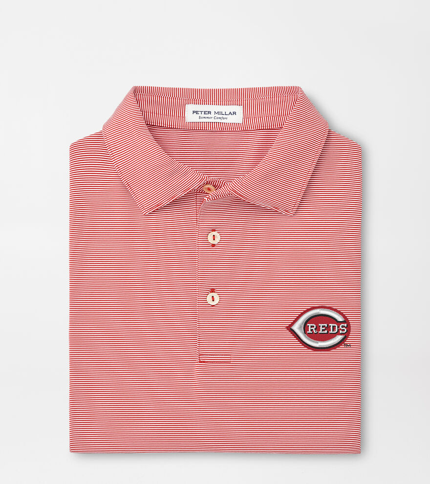 Cincinnati Reds Jubilee Stripe Performance Polo image number 1
