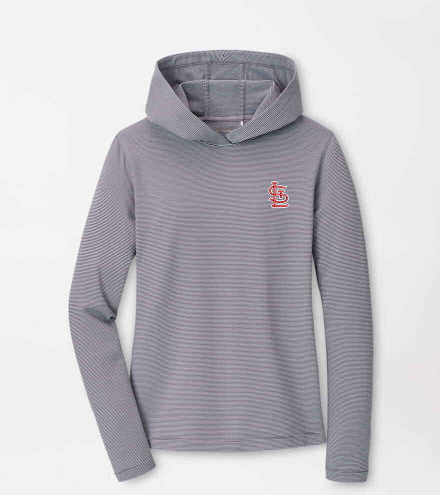 St. Louis Cardinals Women's Pine Sugar Stripe Performance Hoodie