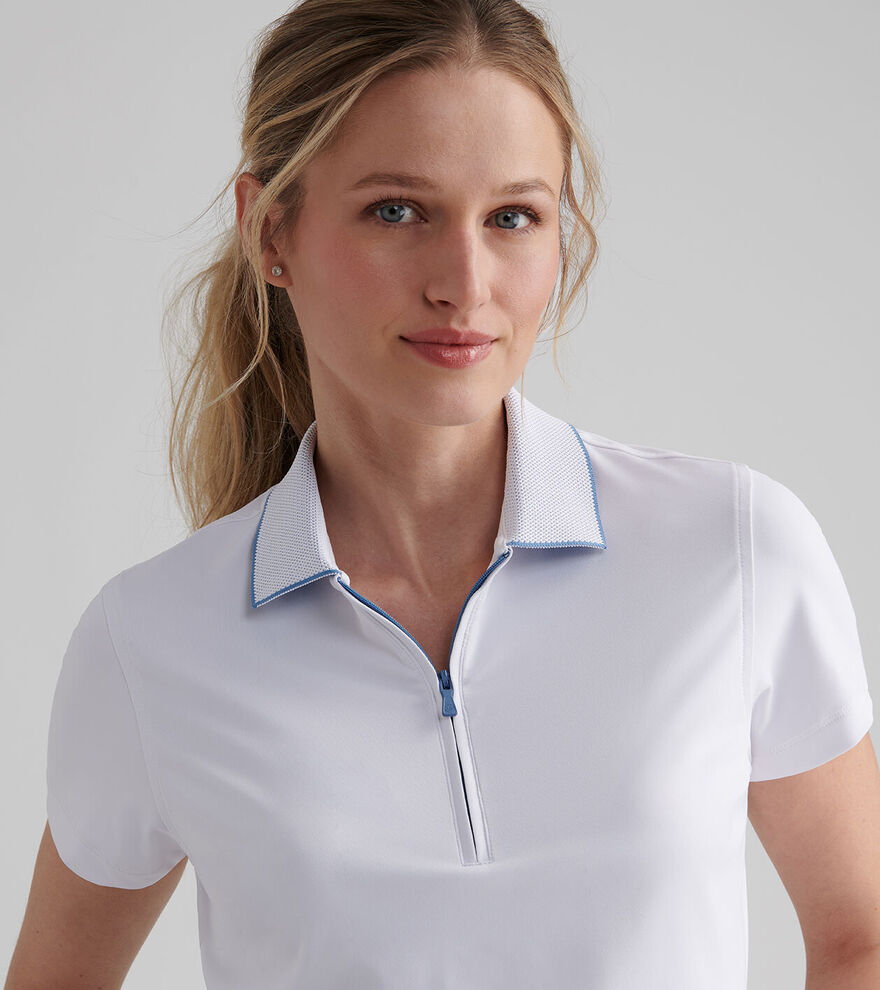 Keswick Zip Neck Short-Sleeve Polo image number 5