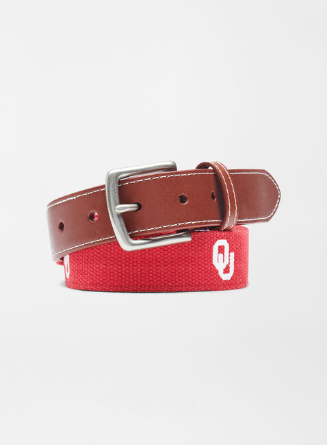 Oklahoma Belt Men #39 s Collegiate Apparel Peter Millar