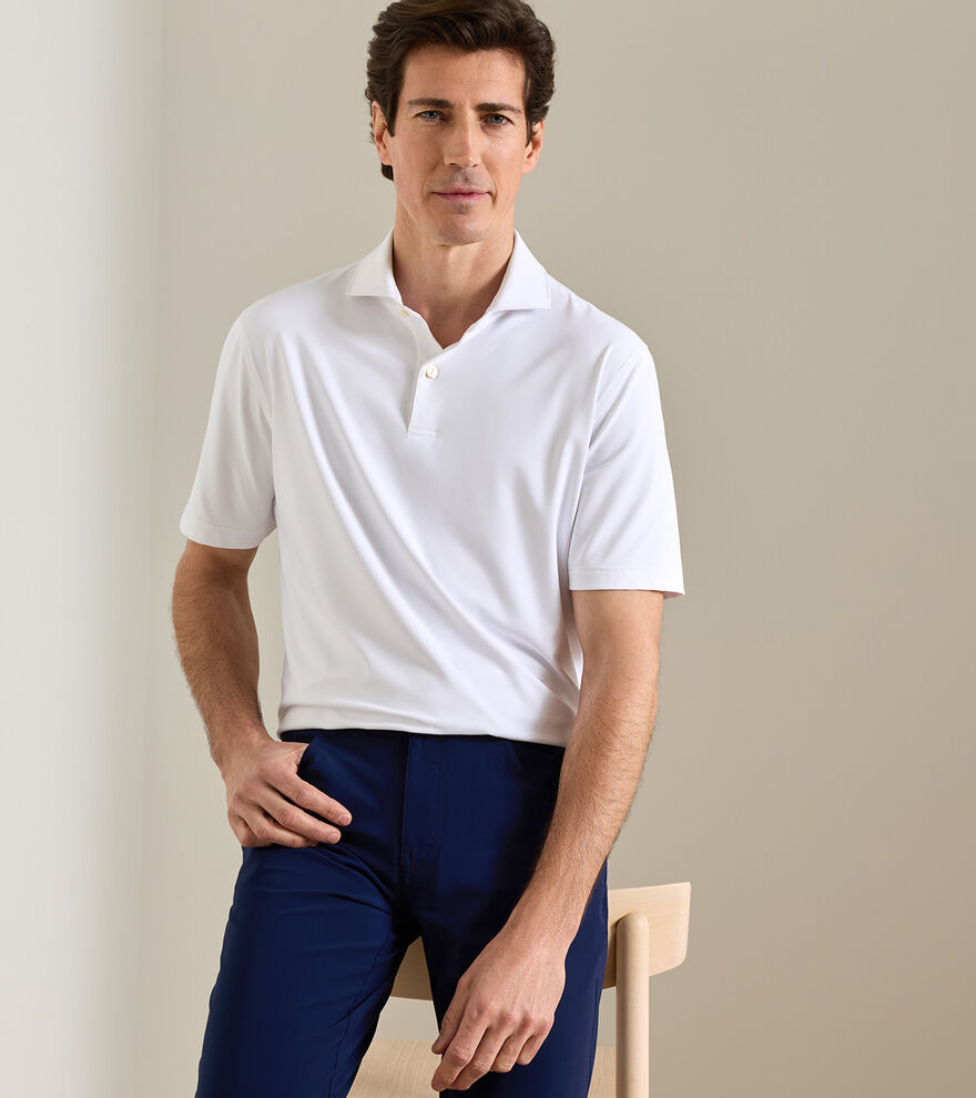 Solid Performance Jersey Polo - Alternate Image 1