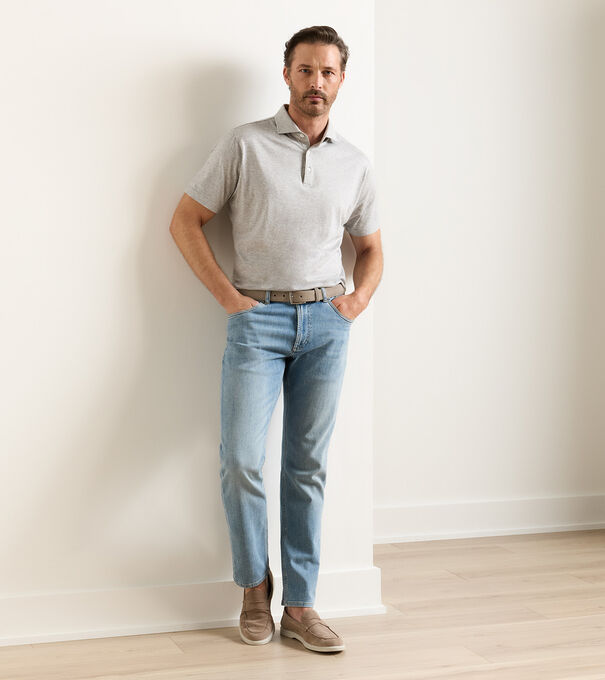 Vintage Washed Five-Pocket Denim
