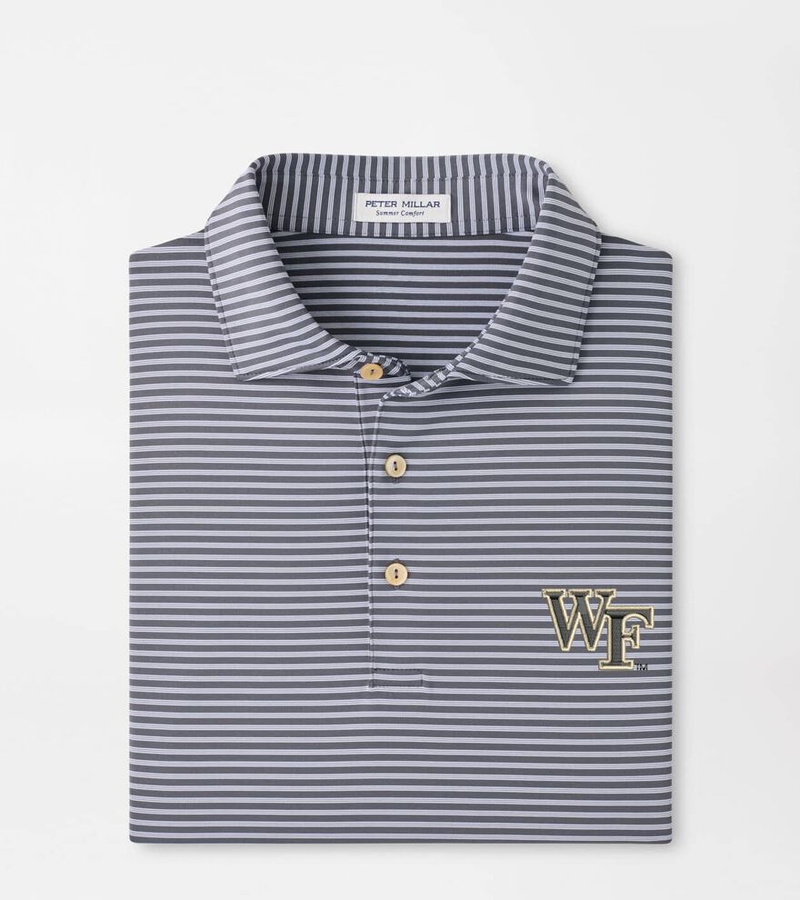 Wake Forest Tiebreaker Performance Jersey Stripe Polo