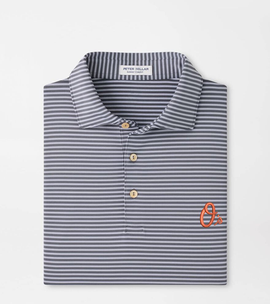 Cooperstown Baltimore Orioles Tiebreaker Performance Jersey Stripe Polo