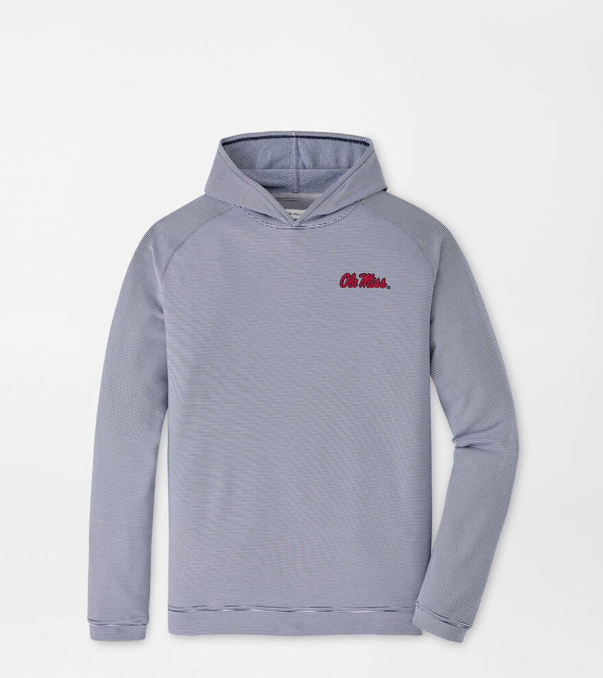 Ole Miss Pine Sugar Stripe Performance Hoodie image number 1