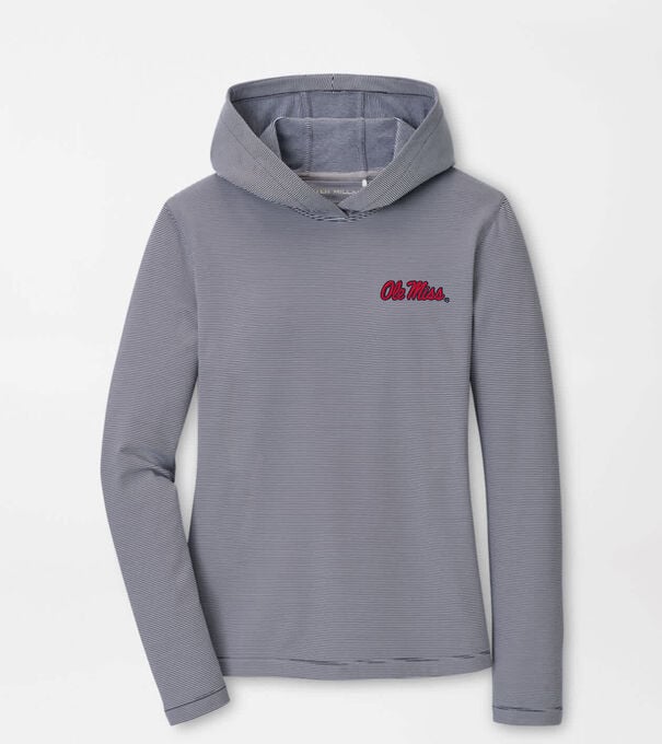 Ole Miss Women's Pine Sugar Stripe Performance Hoodie