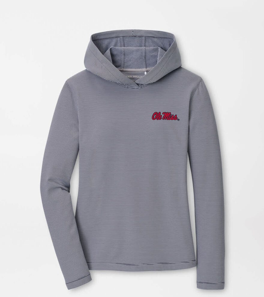 Ole Miss Women's Pine Sugar Stripe Performance Hoodie