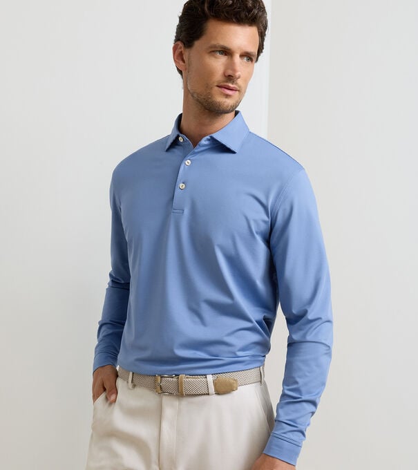 Jubilee Long-Sleeve Performance Jersey Polo