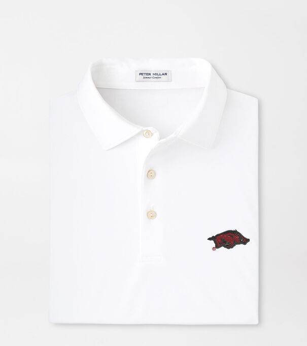 Arkansas Solid Performance Jersey Polo