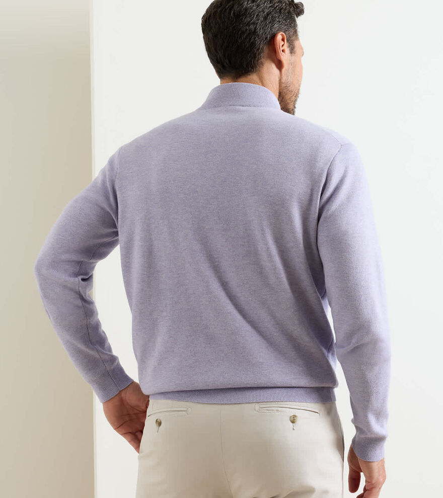 Coolspun Lite Cotton Quarter-Zip Sweater image number 3