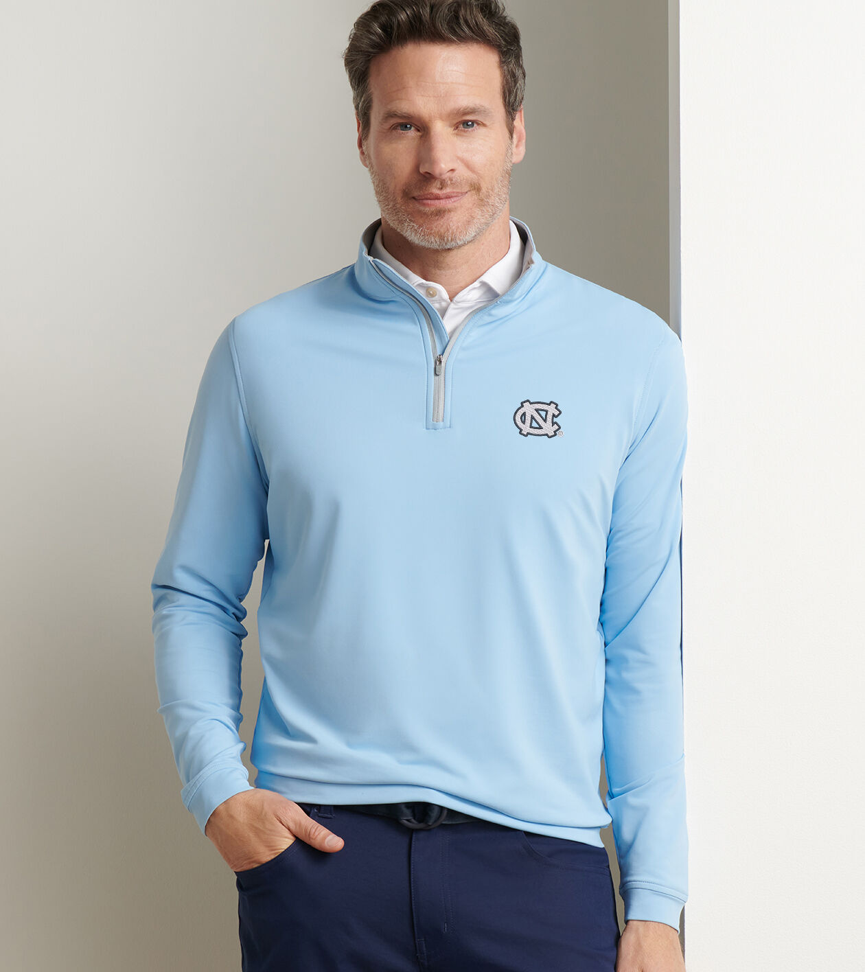UNC Perth Performance Quarter-Zip | Men's Collegiate Apparel
