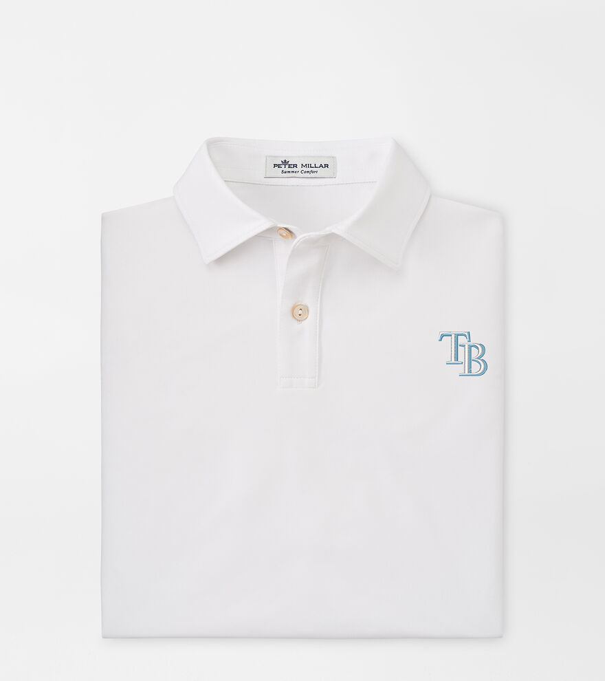 Tampa Bay Rays Solid Youth Performance Jersey Polo image number 1