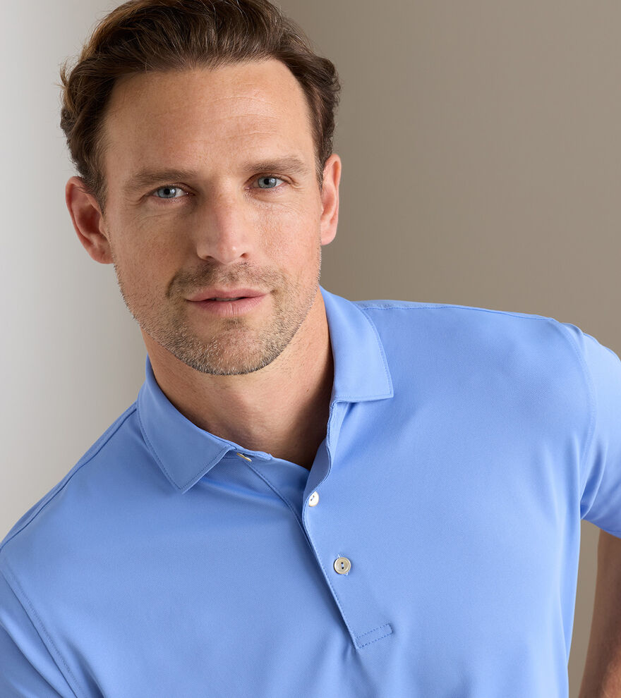 Solid Performance Mesh Polo image number 5