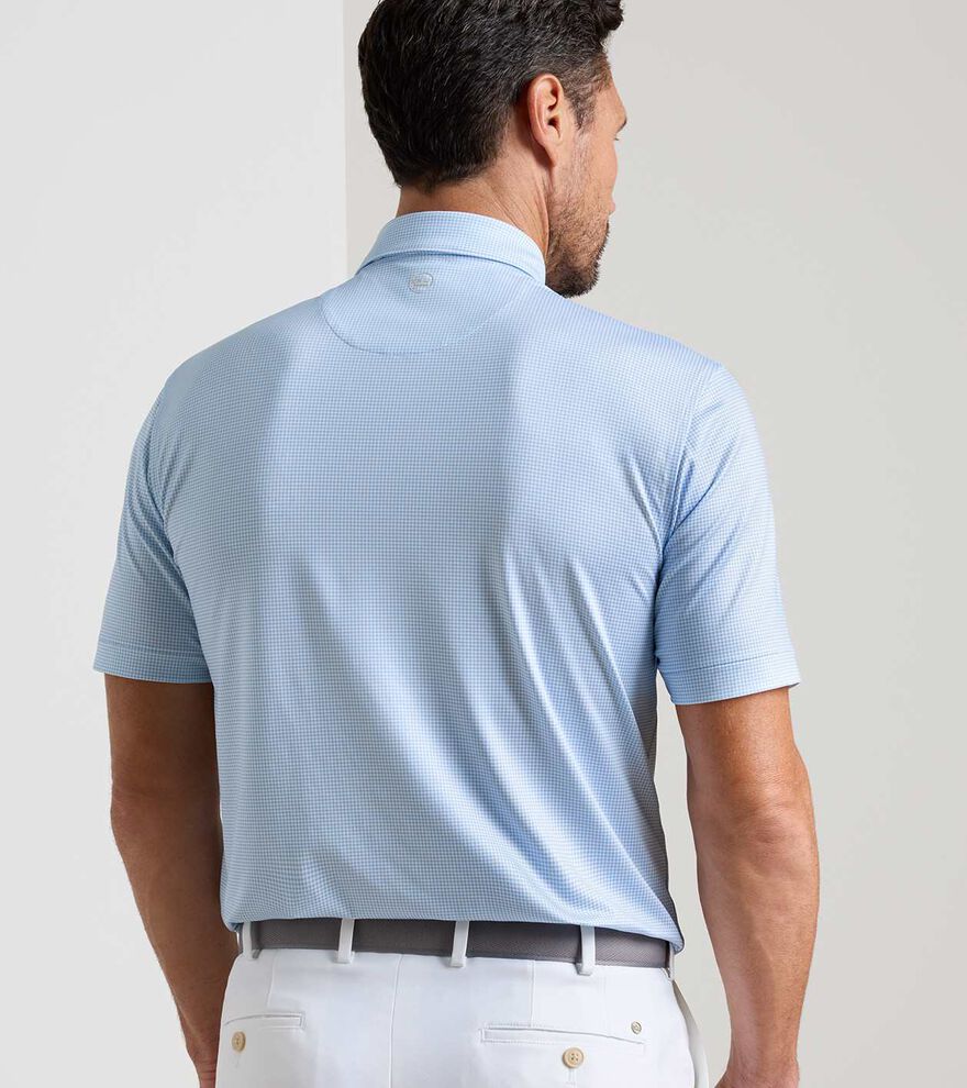 Gingham Performance Jersey Polo image number 3