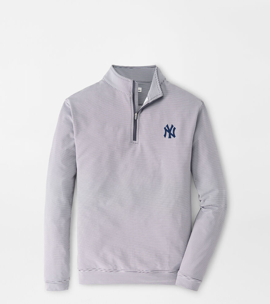 New York Yankees Perth Sugar Stripe Performance Quarter-Zip image number 1