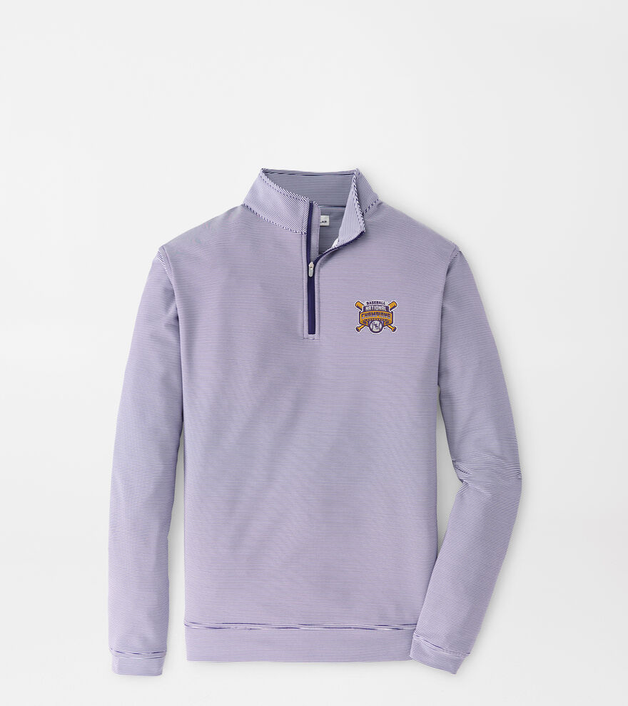 LSU College World Series Perth Sugar Stripe Performance Quarter-Zip image number 1