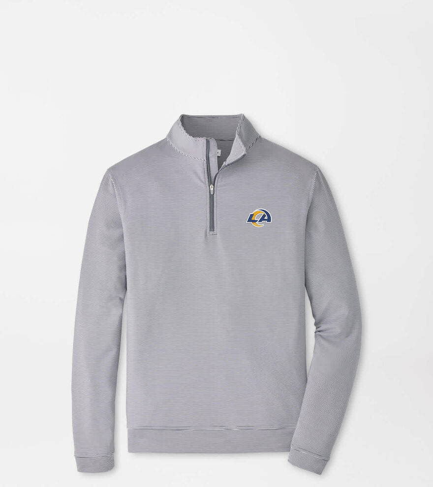 Los Angeles Rams Perth Sugar Stripe Performance Quarter-Zip image number 1